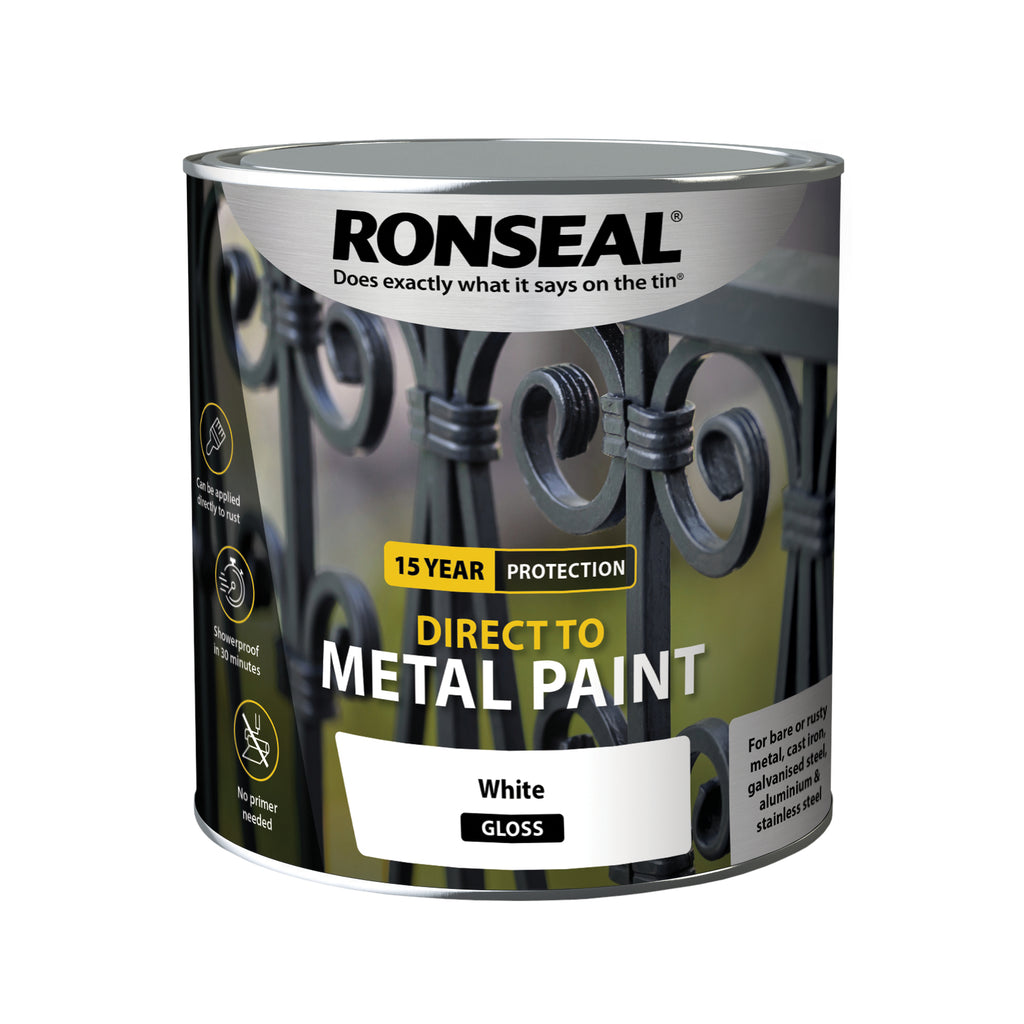 RONSEAL DIRECT TO METAL WHITE GLOSS 2.5L