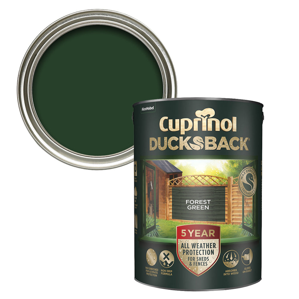 Cuprinol 5 Year Ducksback Forest Green 5L