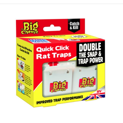 Big Cheese Quick Click Rat Trap 3 Pack