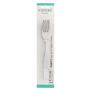 VIN EVERYDAY PURITY 18/0 4 PCE TABLE FORK SET