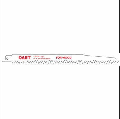 Dart S1531L Wood Cutting Recip Blade 240mm – Pack of 5
