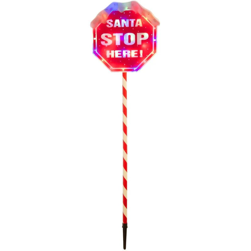 Santa Stop Here Sign