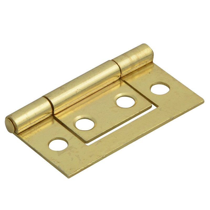 1.1/2" Flush Hinge Brass Plated - Burkes of Rathnew