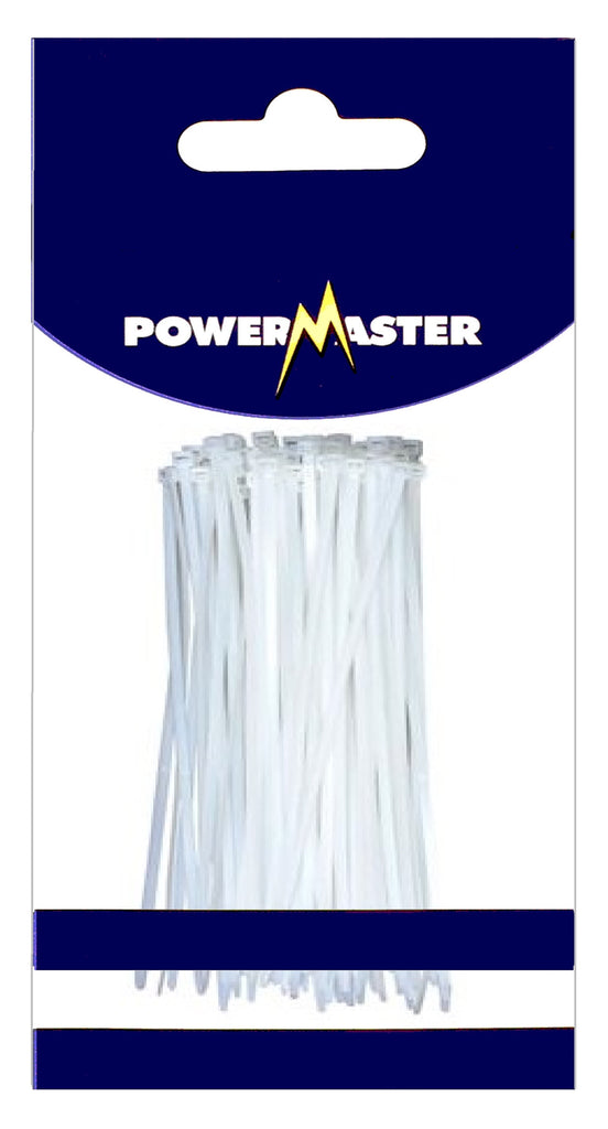 200MM WHITE CABLE TIES