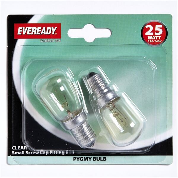 EVEREADY CLEAR PYGMY LAMP SES 25W