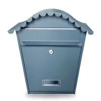 Manor Grey Traditional Steel Postbox
