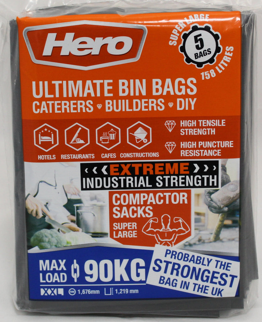 Hero Ultimate Bin Bags 5's