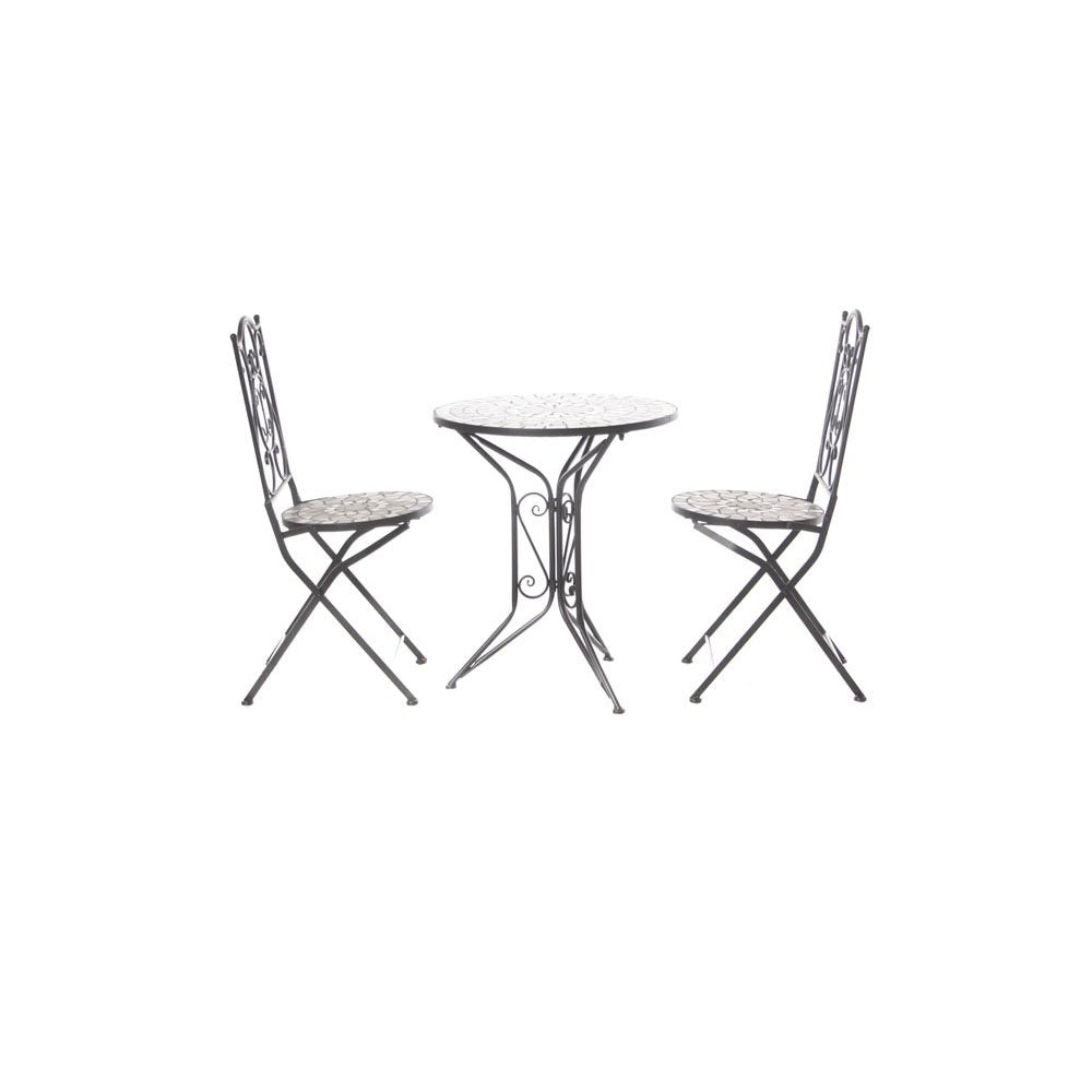 TRISETE OUTDOOR BISTR SET WITH MOSAIC SET - burkes_Hardware