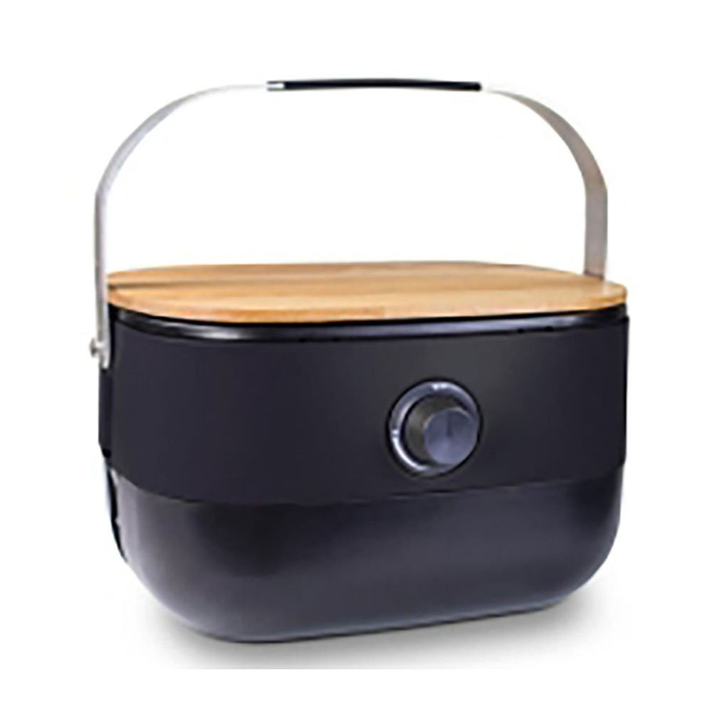 Mini Gas Cast Iron, Enamel Coated BBQ Black