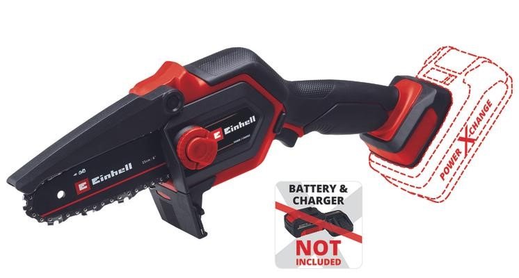 Einhell Power X-Change 18V Brushless Pruning Chainsaw 13cm - Bar