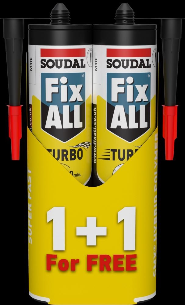Soudal FixAll Turbo White Duopack 1+1 290ml