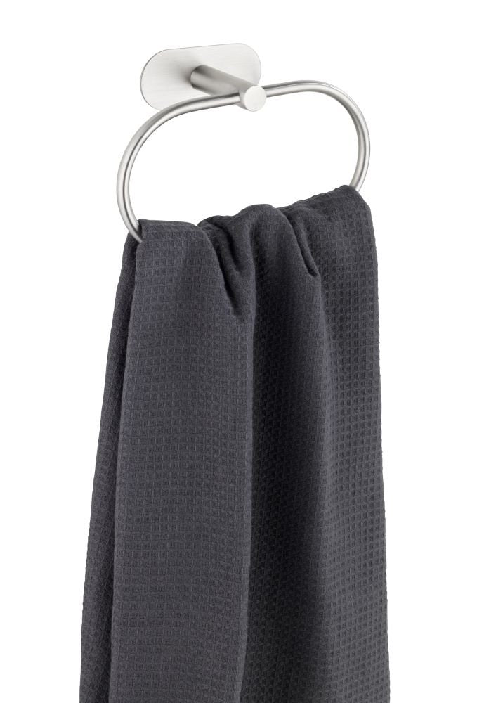 Orea Towel Ring with Dual Fixing in Matt Stainless Steel