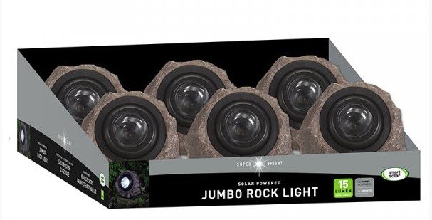 Jumbo Rock Solar Light - 15 Lumen