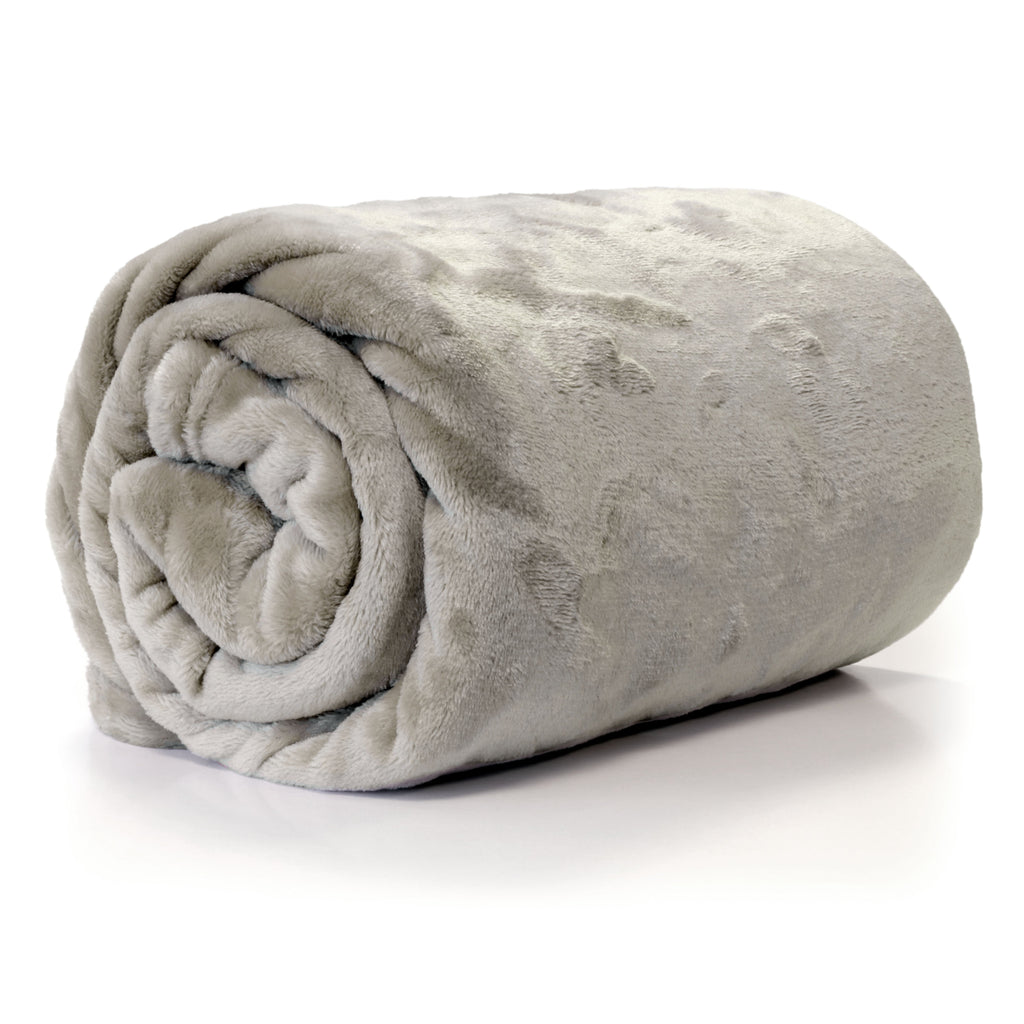 Enzo Fleece Throw Chateau Grey