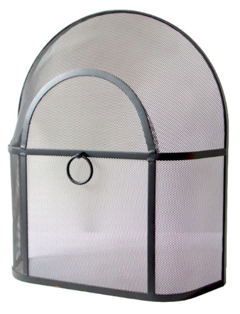 HERITAGE BLACK CURVED FIRE SCREEN