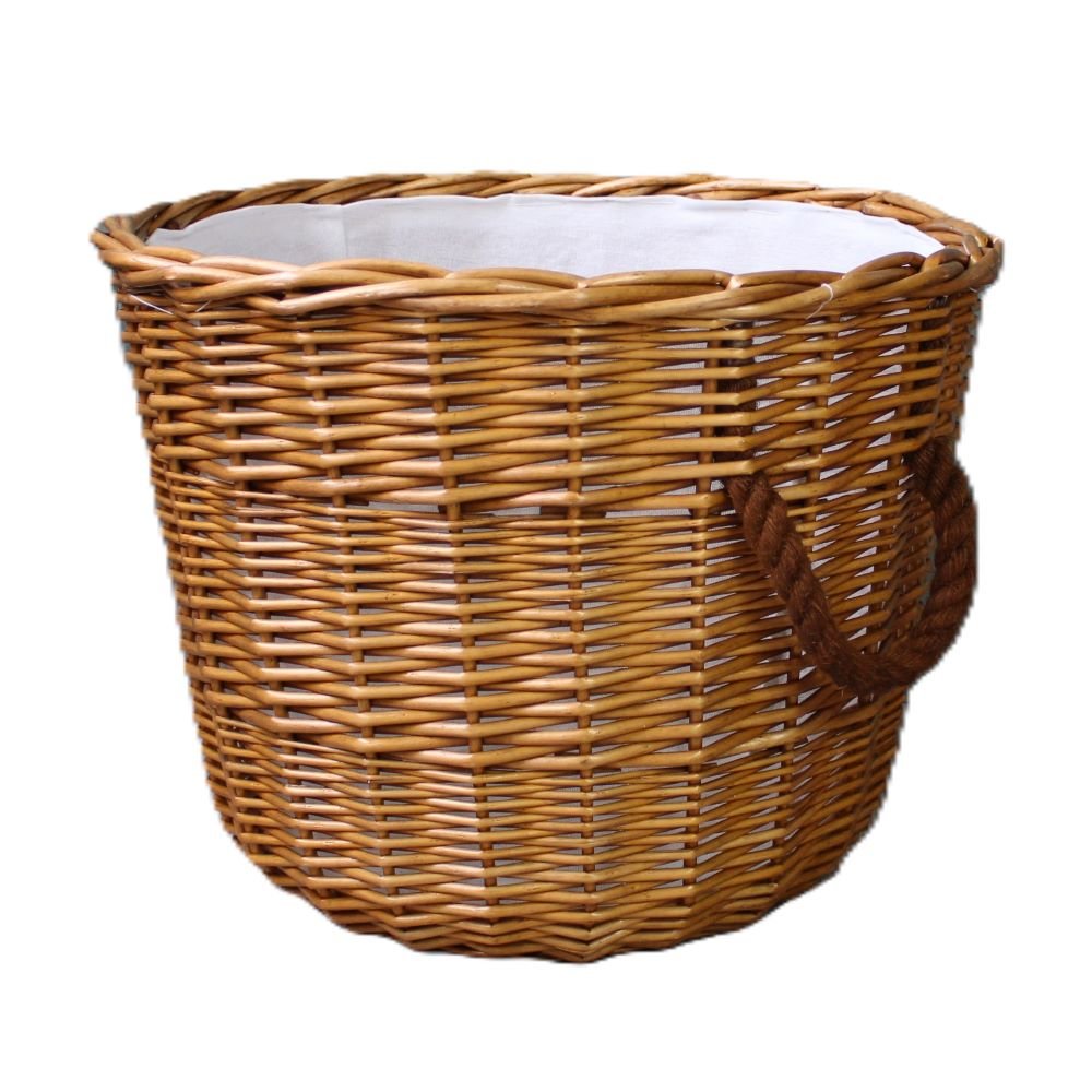 Wicker Basket Round Natural