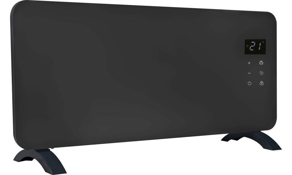 Smart Energy Glass Auraline Grey Panel Heater 2000W
