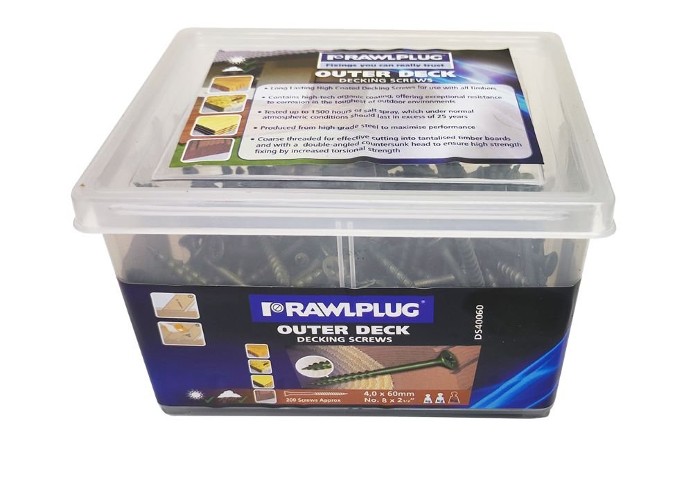DECKING SCREWS 4X60 BOX OF 200