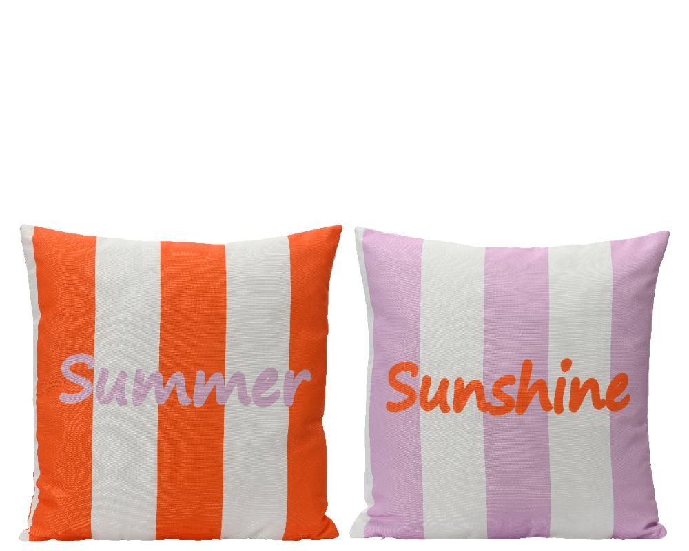 OUTDOOR CUSHION STRIPES & SUNSHINE