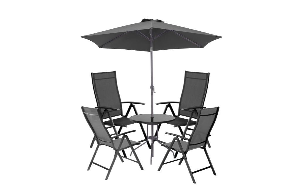 Serra Dining Set 4 Recycling Chairs & Table