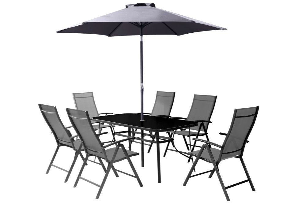 Serra Dining Set 6 Recycling Chairs & Table