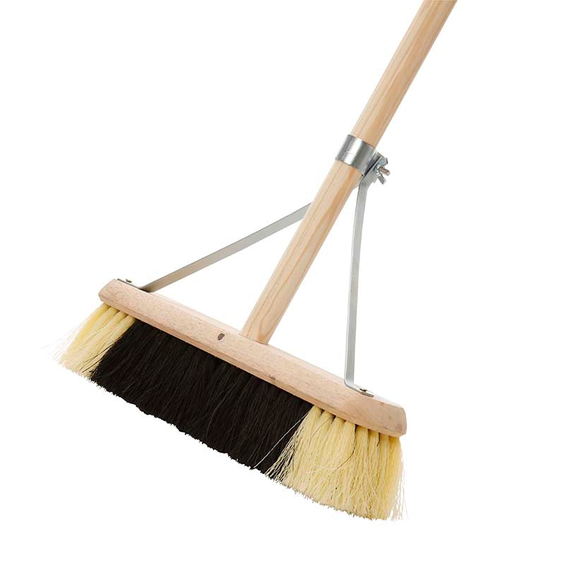 18″ / 457mm Black & White Fibre Handled & Stay
