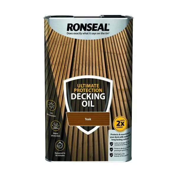 Ronseal Ultimate Decking Oil Teak 5L
