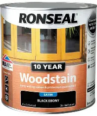 Ronseal Ebony 10yr Woodstain 2.5L