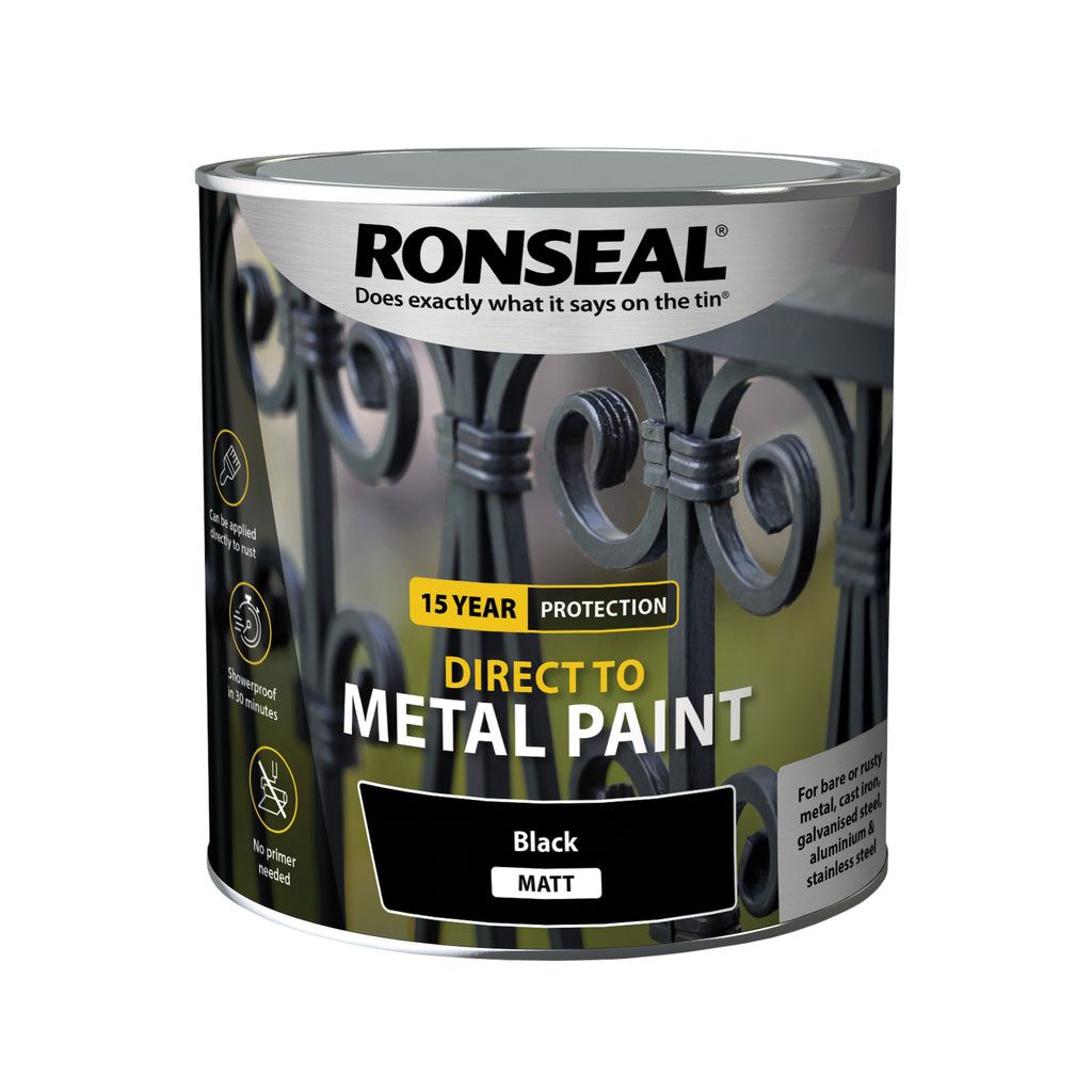 RONSEAL DIRECT TO METAL BLACK GLOSS 2.5L