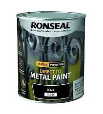 Ronseal Direct to Metal Black Gloss 750ml