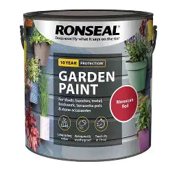Ronseal Garden Paint Moroccan Red 2.5L