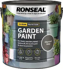 Ronseal Garden Paint Charcoal Grey 5L