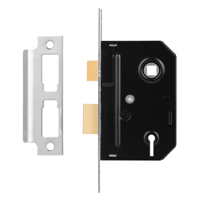 Union 3 Lever 2.5" Chrome Sashlock