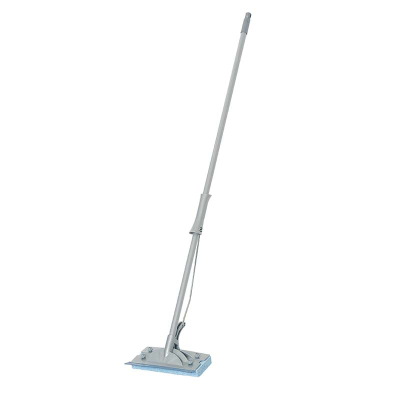 Sponge Mop & Handle Metallic