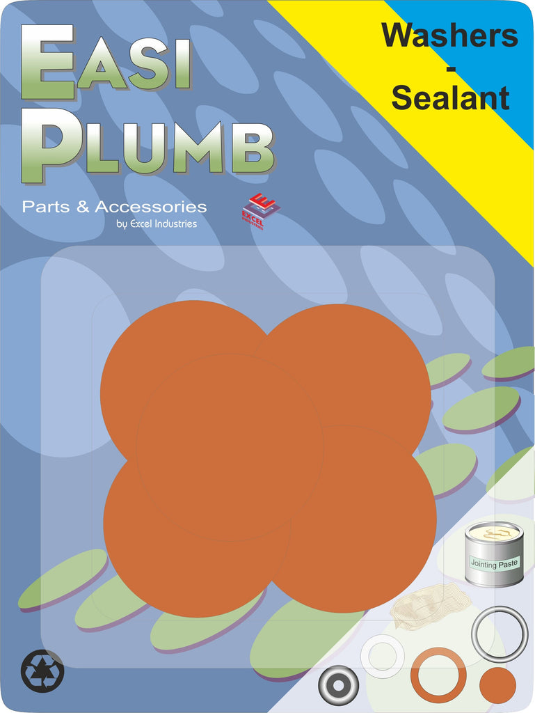 Easi Plumb 6 Pce 3/4" Blank Cap Washers