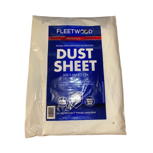 Fleetwood Dust Sheet (Plastic) – 12ft x 9ft