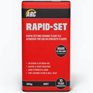 RAPID SET CERAMIC TILE ADHESIVE 20KG