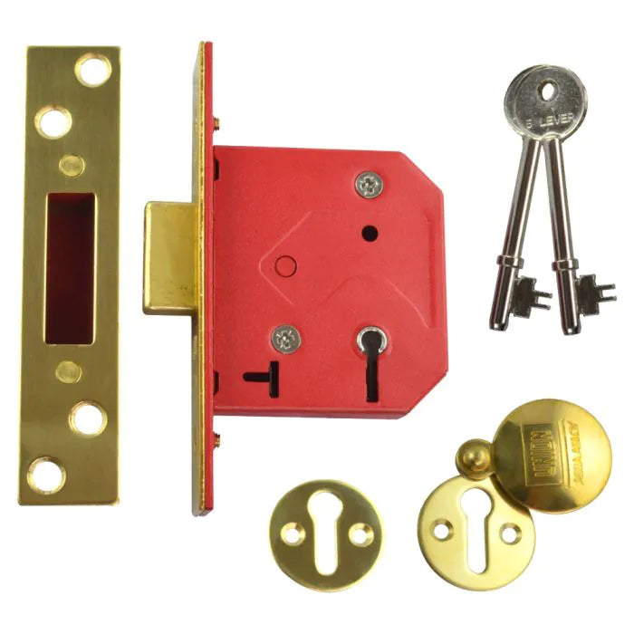 Union 5 Lever Mortice Deadlock 3"