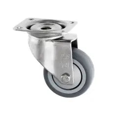 60MM Grey Rubber Swivel Castor