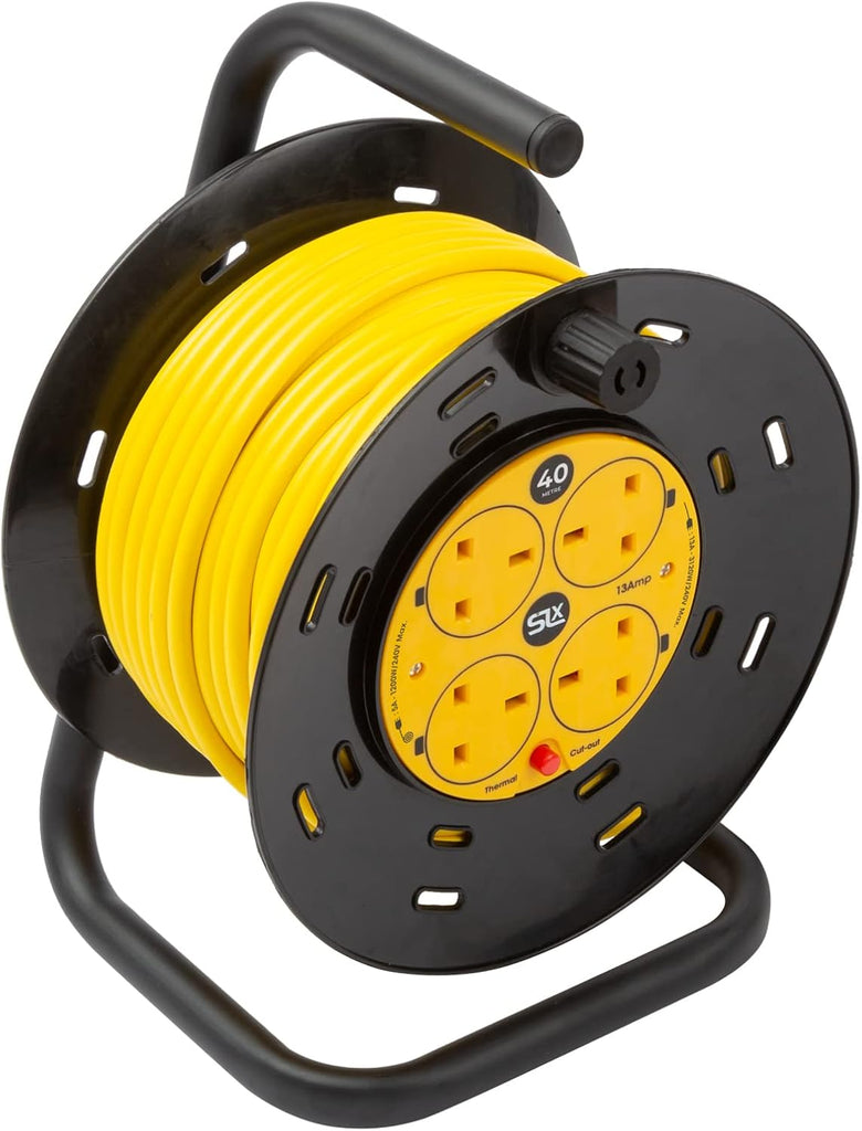 Work 4 Socket 40m Heavy Duty Extension Lead