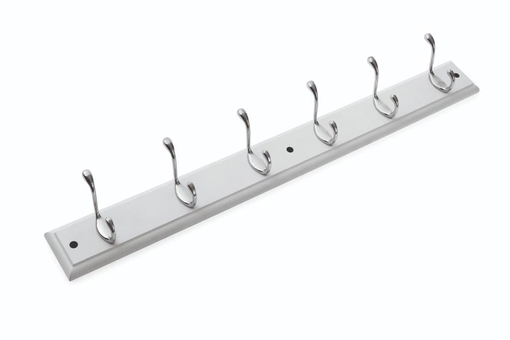 6 Hook White Winchester Coat Rack