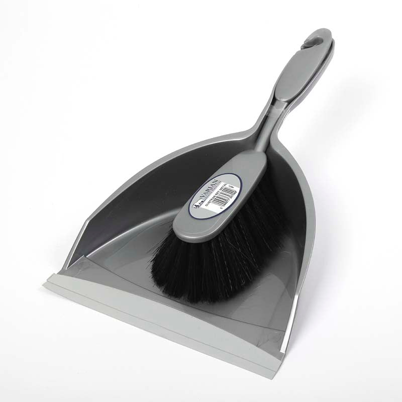 Dustpan & Brush Set Metallic