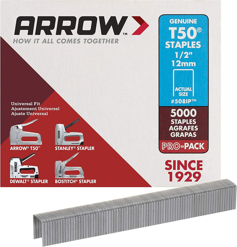 Arrow T50 1/2" (12mm) Staples