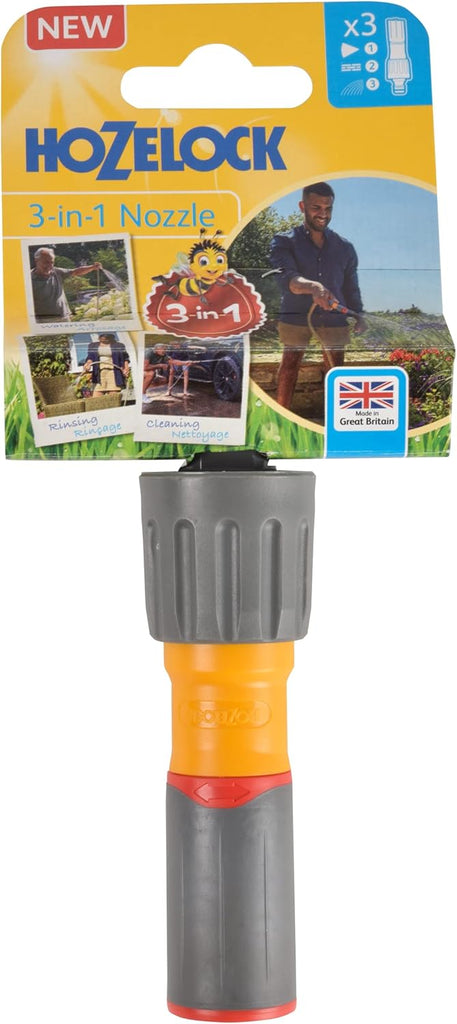 Hozelock 3-in-1 Nozzle & Aquastop