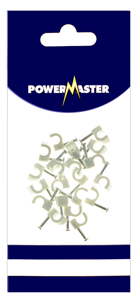 5MM RHD WHITE CABLE CLIPS