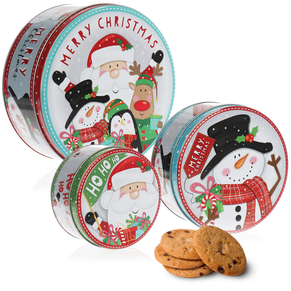 Christmas Cookie Tins 3 Piece