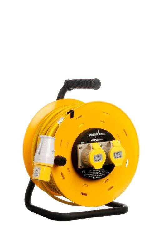 CABLE REEL YELLOW 1.5SQ X 50m 110v