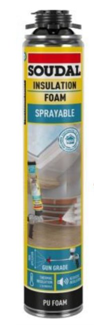 Soudal Sprayable Insulation Foam – Gun Grade