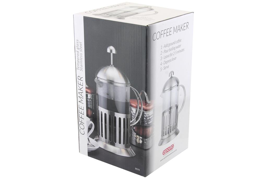 800ML GLASS COFFEE PLUNGER