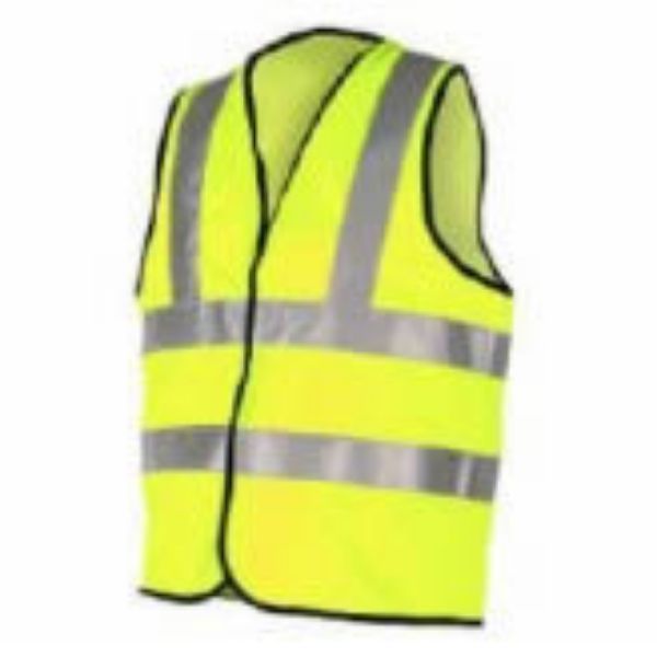 MEDIUM HI VIS WAIST COAT TO EN471 DOUBLE BAND